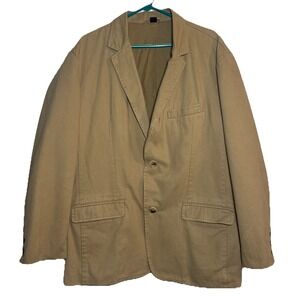 Old Navy Classic Tailored Blazer XL Tan Cotton Sport Coat Casual Jacket‎